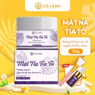  Mặt Nạ Tía Tô Dưỡng Trắng Da Mờ Thâm Nám Tàn Nhang Cỏ Lành 50g 