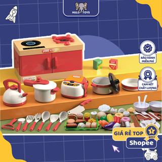 Đồ Chơi Nhà Bếp Hulo Toys Mô Phỏng Nấu Ăn, Đồ Chơi Nhà Bếp Cho Bé Gái Nhiều Chi Tiết