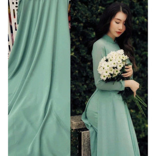 Vải áo dài lụa trơn ( siêu lụa) mềm mịn, mặc mát, may đồng phục
