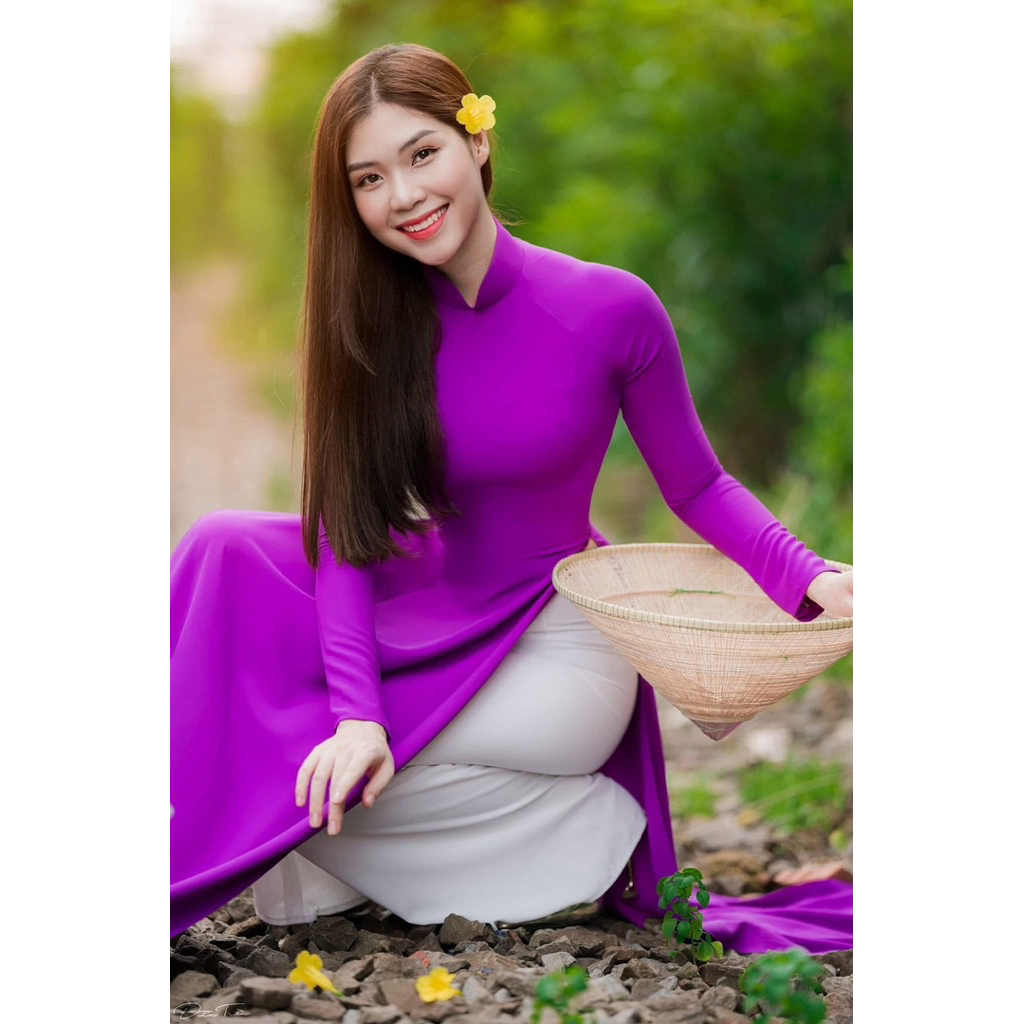 Vải áo dài lụa trơn ( siêu lụa) mềm mịn, mặc mát, may đồng phục