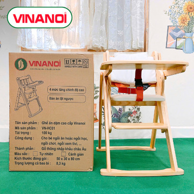 Ghế ăn dặm cao cấp Vinanoi VN-HC01