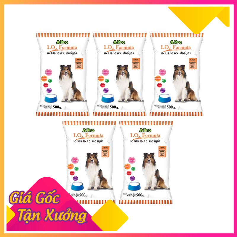 [XẢ RẺ] 5 GÓI APRO CHÓ 500G - Thức ăn chó trưởng thành - Thái Lan