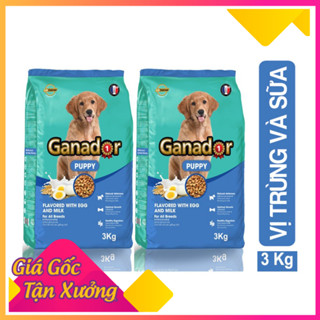 [RẺ SẬP SÀN] Ganador Vị Trứng Sữa 3kg - Thức ăn cho chó con