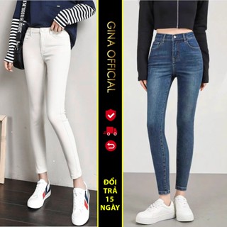 Quần Bò jeans nữ dáng ôm skinny lưng cao Avocado quần bò co giãn form dài phong cách trẻ trung bigsize