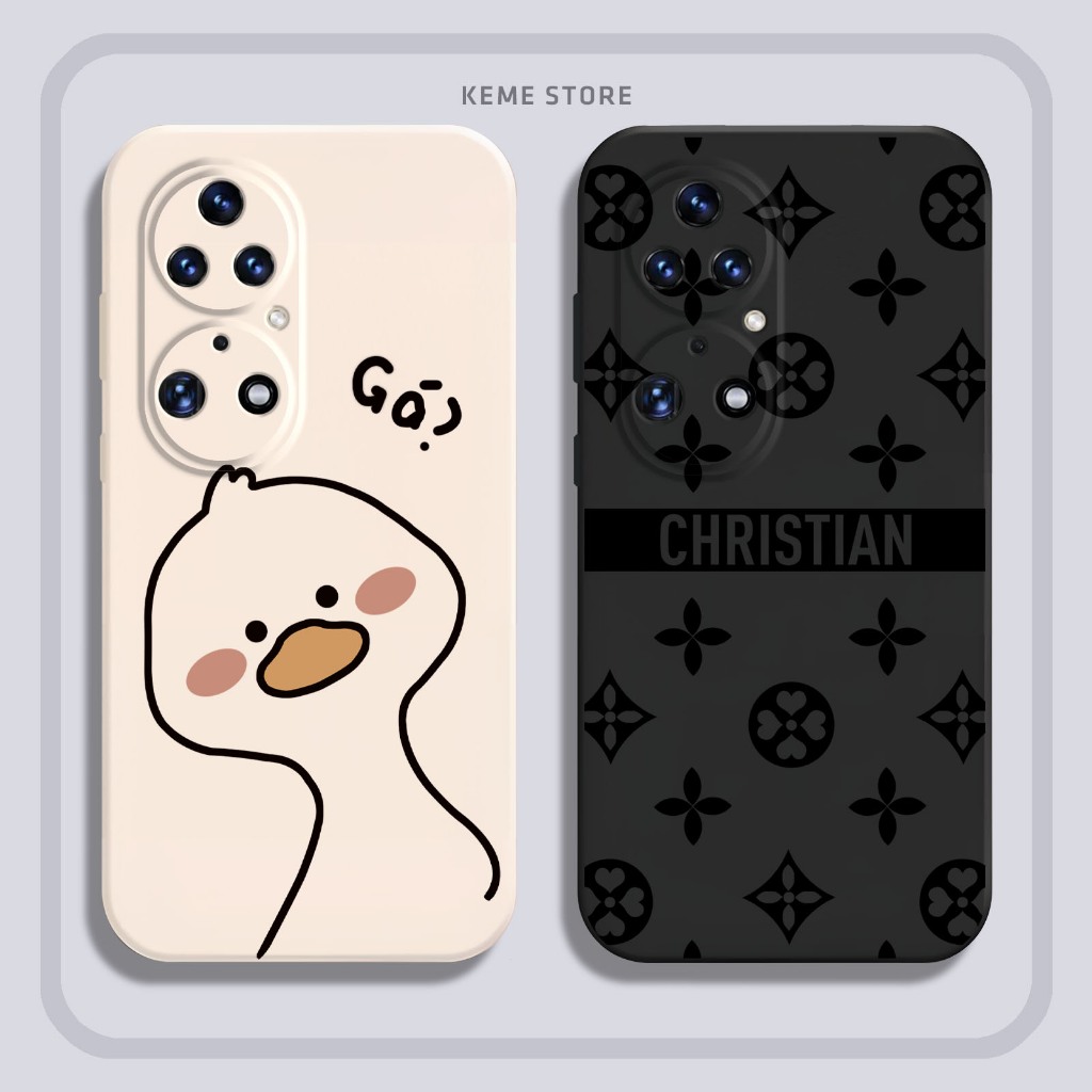 Ốp lưng Huawei P50 / P50E / P50 PRO in hình Lucky Virus và Vịt ngáo ngơ