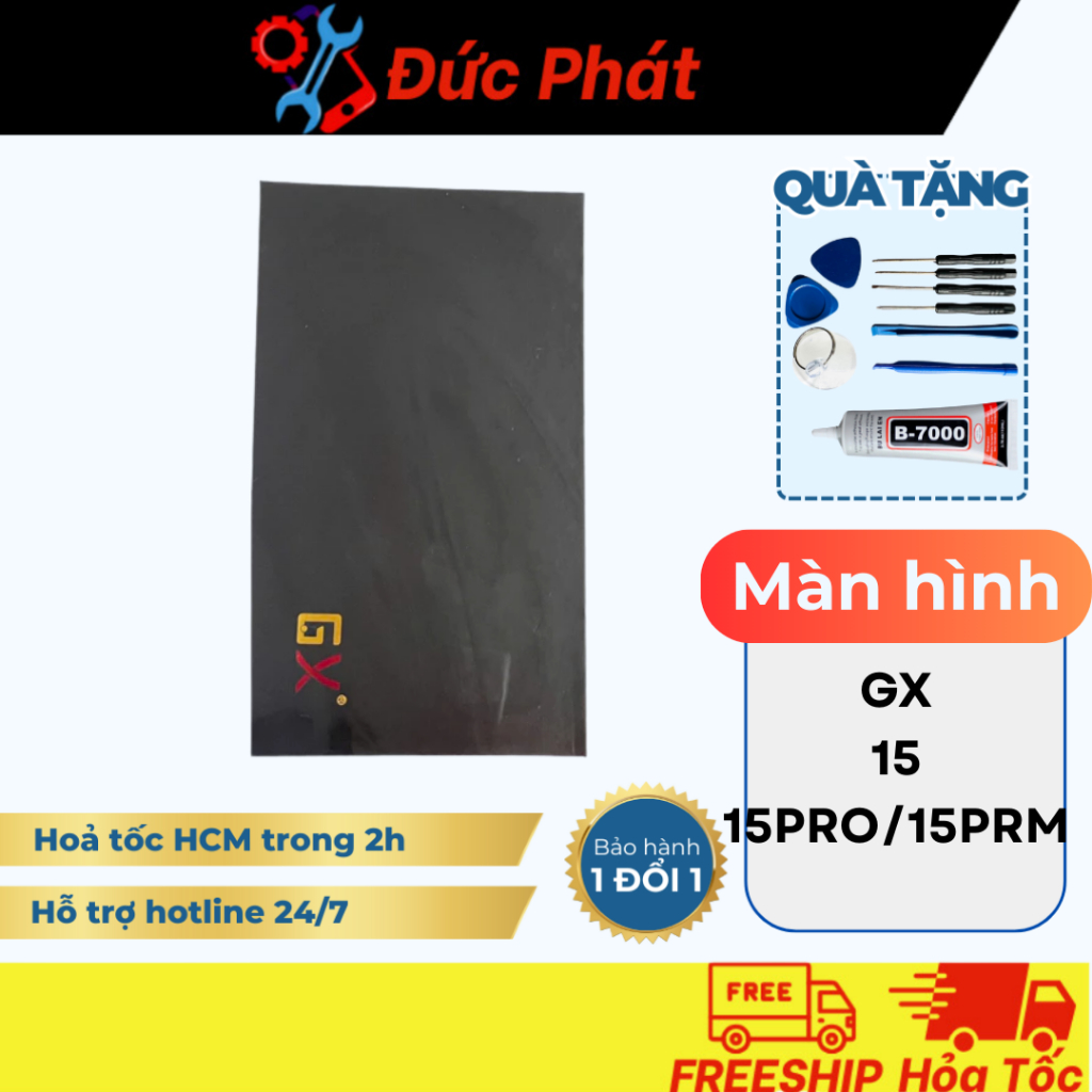 Màn Hình Thay Thế cho i15 / i15pro/ i15prm GX tặng keo và bộ sửa chữa
