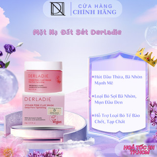 Mặt Nạ Đất Sét Kiềm Dầu Giảm Nhờn Derladie Vegan Pink Tox Clay Mask 60g  120g 
