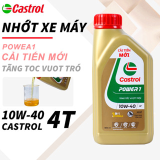 Nhớt Castrol POWER1 4T 10W-40 800ml Dầu động cơ công nghệ tổng hợp  với công thức 3 trong 1 giúp