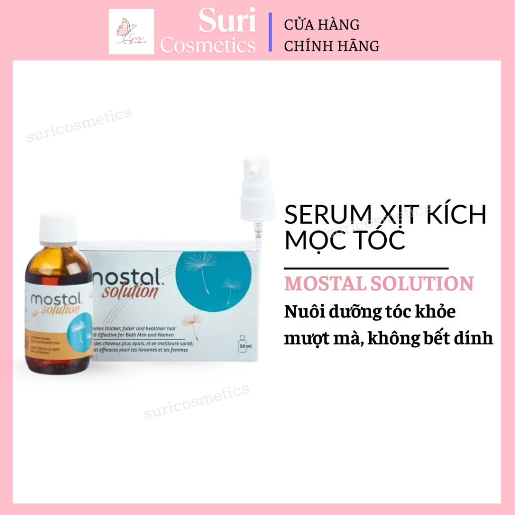 [Dùng thử] Serum Xịt Kích Mọc Tóc Mostal Solution 50ml