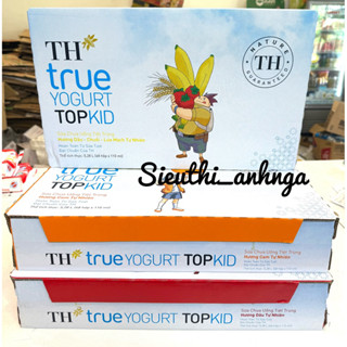 Thùng 48 Hộp Sữa TH True Yogurt Top Kid x 110ml Dâu/Cam/Chuối