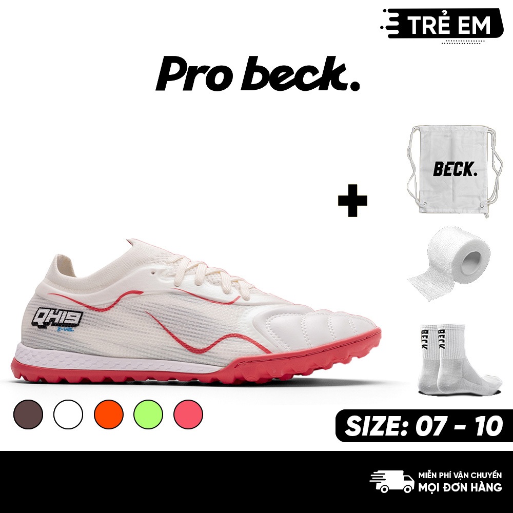 Giày Bóng Đá Trẻ Em Wika QH19 Z-Vol, SOCCER BECK, Đế Đinh TF, Bám Sân, Các Màu Sắc, Sân Cỏ Nhân Tạo