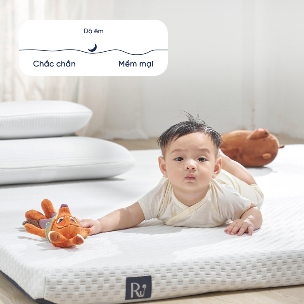 Topper Flow Ru9 Cao Cấp 5cm | Topper Foam | 2 Lớp Foam Êm Ái Nâng Đỡ | Dễ Dàng Cuộn Gọn | Tặng Túi Đựng Tiện Lợi | BigBuy360 - bigbuy360.vn