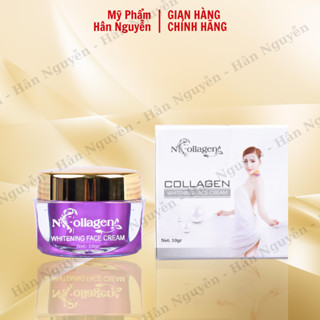 Kem face tím N-Collagen Hân Nguyễn 10g - Dưỡng ẩm trắng da, giảm mụn thâm nám nhẹ cho da khô dầu nhẹ