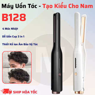 Máy Duỗi Tóc Mini 2in1 Máy Uốn Tóc Tạo Kiểu 13mm Cho Nam Nữ - Máy Kẹp Tóc Nam Ion Âm Bảo Vệ Tóc