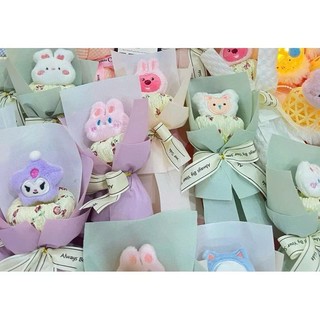 Bó Hoa Gấu Mini Xinh Xắn Dễ Thương Làm Quà Tặng ( kèm túi thiệp)