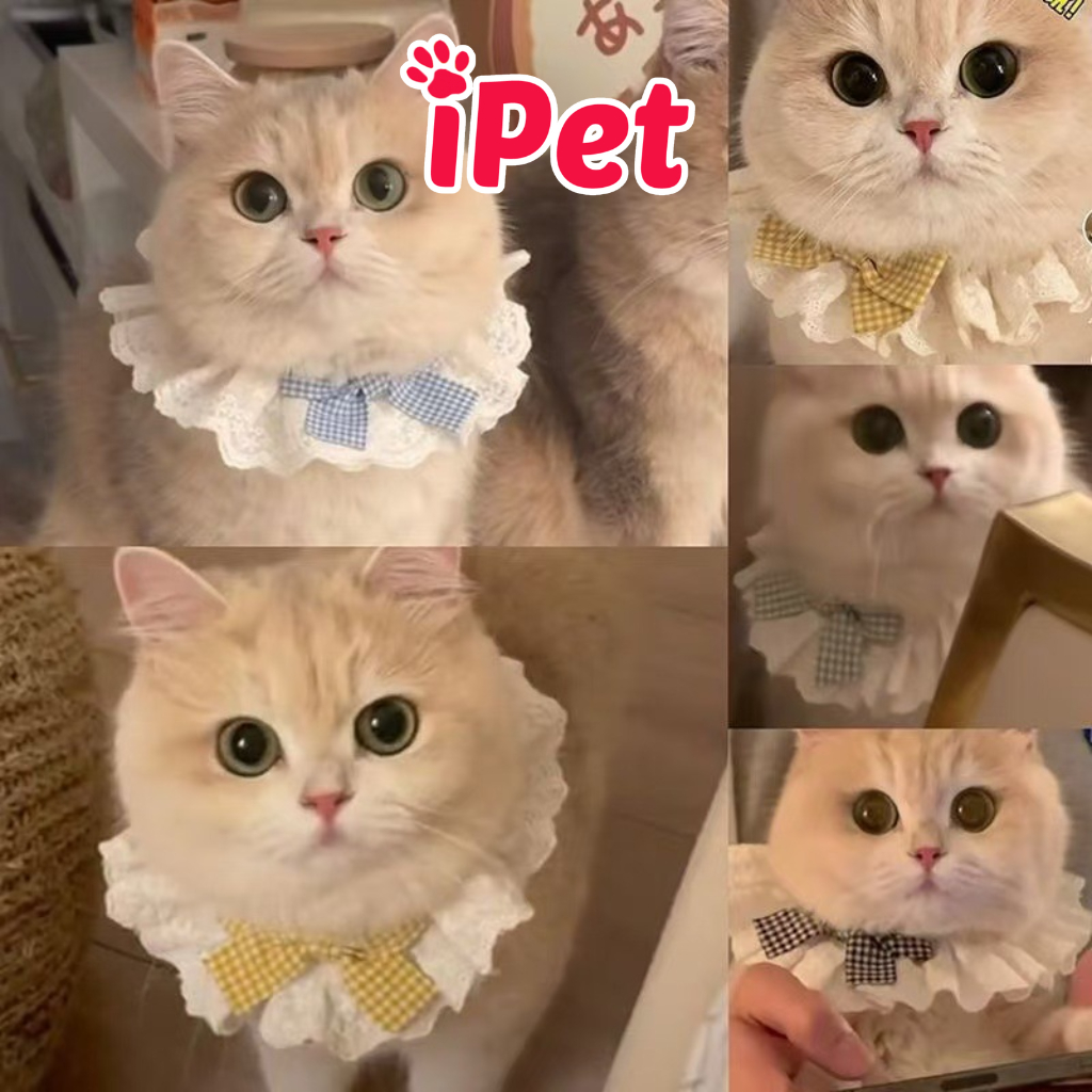 Vòng Cổ Yếm Vải Dễ Thương Cho Thú Cưng Chó Mèo - iPet Shop