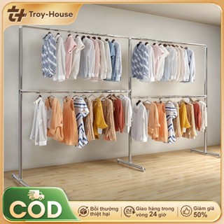  Giá phơi quần áo ống thép Giá treo đồ cao cấp 2 tầng cây phơi quần áo 