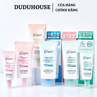 Kem Chống Nắng Vật Lý Make Prem UV Sun Cream Make P:rem SPF 50+ PA++++ Kiềm Dầu 50ml Duduhouse
