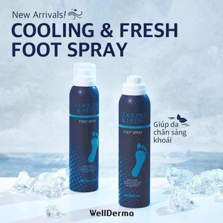 Xịt khử mùi hôi chân WellDerma Cooling Fresh Hàn Quốc