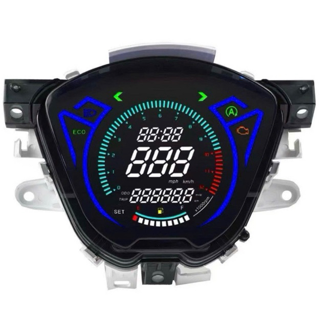 Đồng hồ điện tử led gắn xe Vision 2021 - 2022