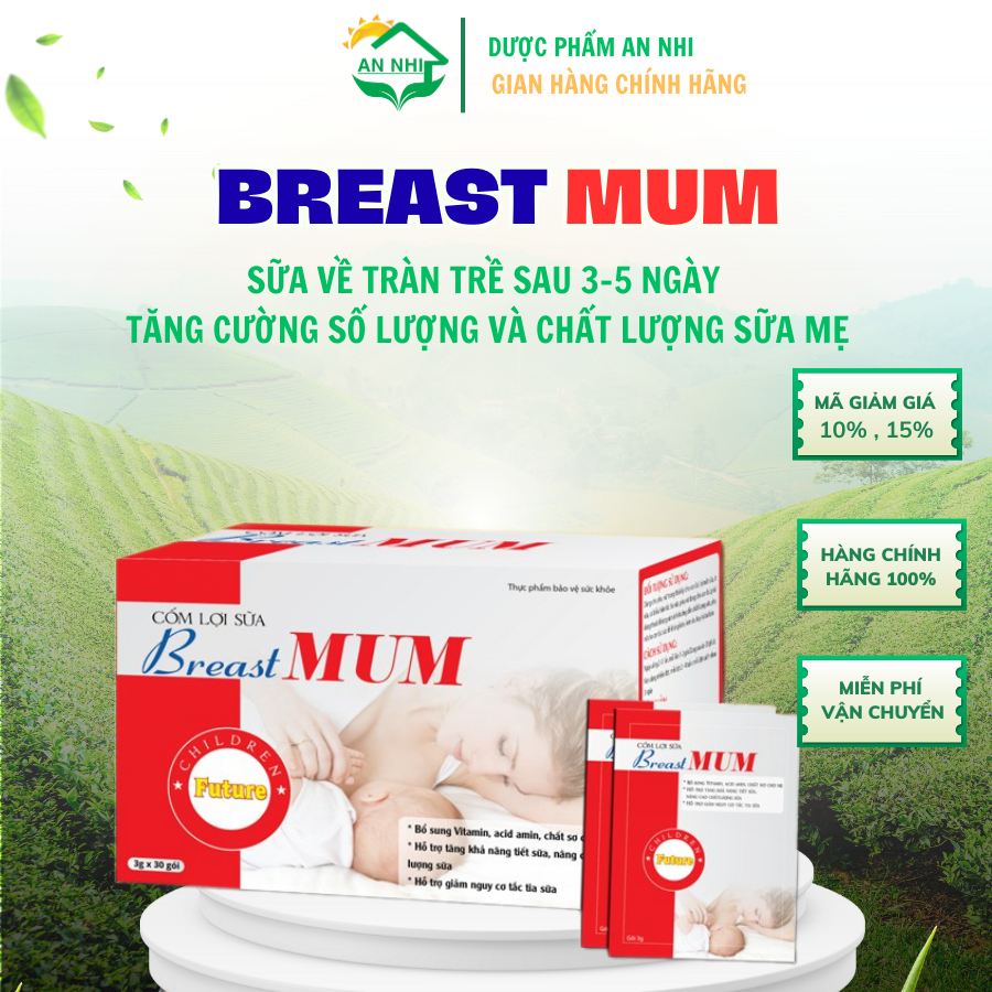   VIỆN SẢN C  - Cốm Lợi Sữa BreastMum - Gọi Sữa Về Sau 3 -5 ngày 