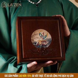 Hộp quà gỗ biếu tặng trung thu, sang trọng, ý nghĩa, hộp quà trung thu hạt dinh dưỡng La'zen - NHỚ