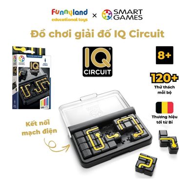 Đồ chơi trí tuệ SmartGames Thử thách IQ Circuit từ Châu Âu - Giải đố thông minh cho bé từ 8 tuổi