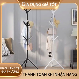  Giá Treo Phơi Quần Áo Giá Phơi Đồ Tiện Lợi Hai Màu Đen Trắng Cây Treo Phong Cách Đơn Giản Nhiều Móc 