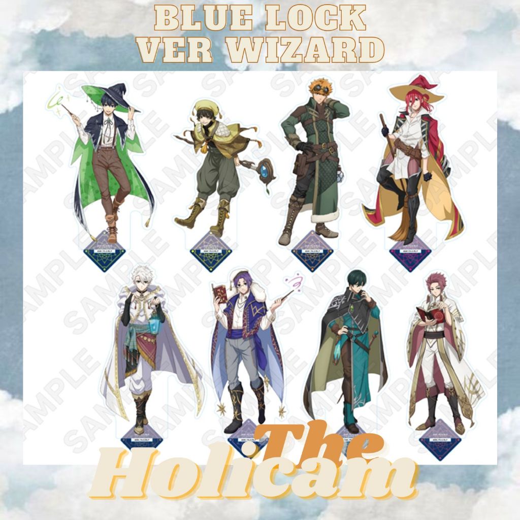 Mô hình Standee Nhựa Acylic Chính hãng Nhân vật Phim Hoạt hình Anime Blue Lock Ver Phù Thủy Wizard