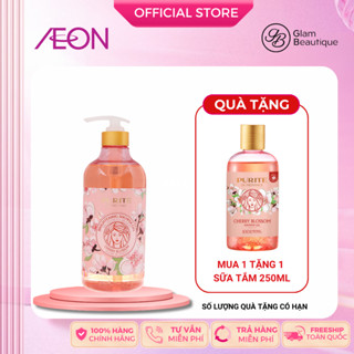 [22/09 - 26/10 MUA 1 TẶNG 1 SỮA TẮM 250ML] Sữa Tắm Purite Hương Hoa Anh Đào / Hoa Hồng 850ml Glam Beautique