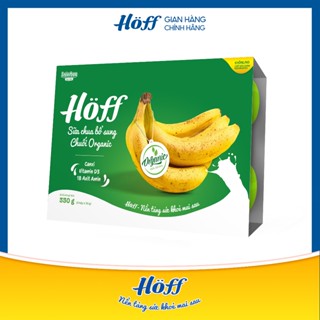[TẶNG KH0009] Sữa Chua trẻ em HOFF bổ sung Chuối Organic 1 Lốc (6 hộp x 55g)