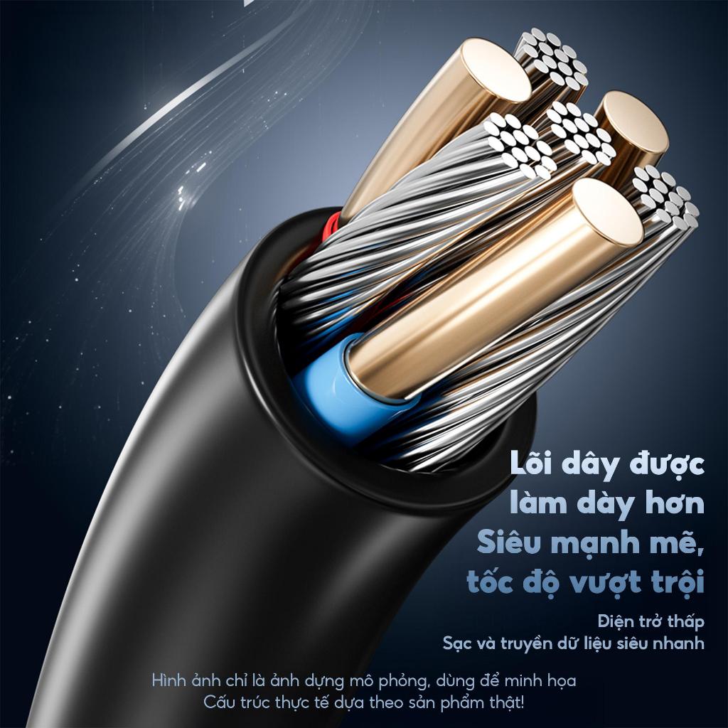 Dây Sạc Nhanh BC16 4in1 Công Suất 240W By Bonne TECHLONOGIQUE Chống Rối Sạc Điện Thoại & Máy Tính Bảo Hành 12 Tháng | BigBuy360 - bigbuy360.vn