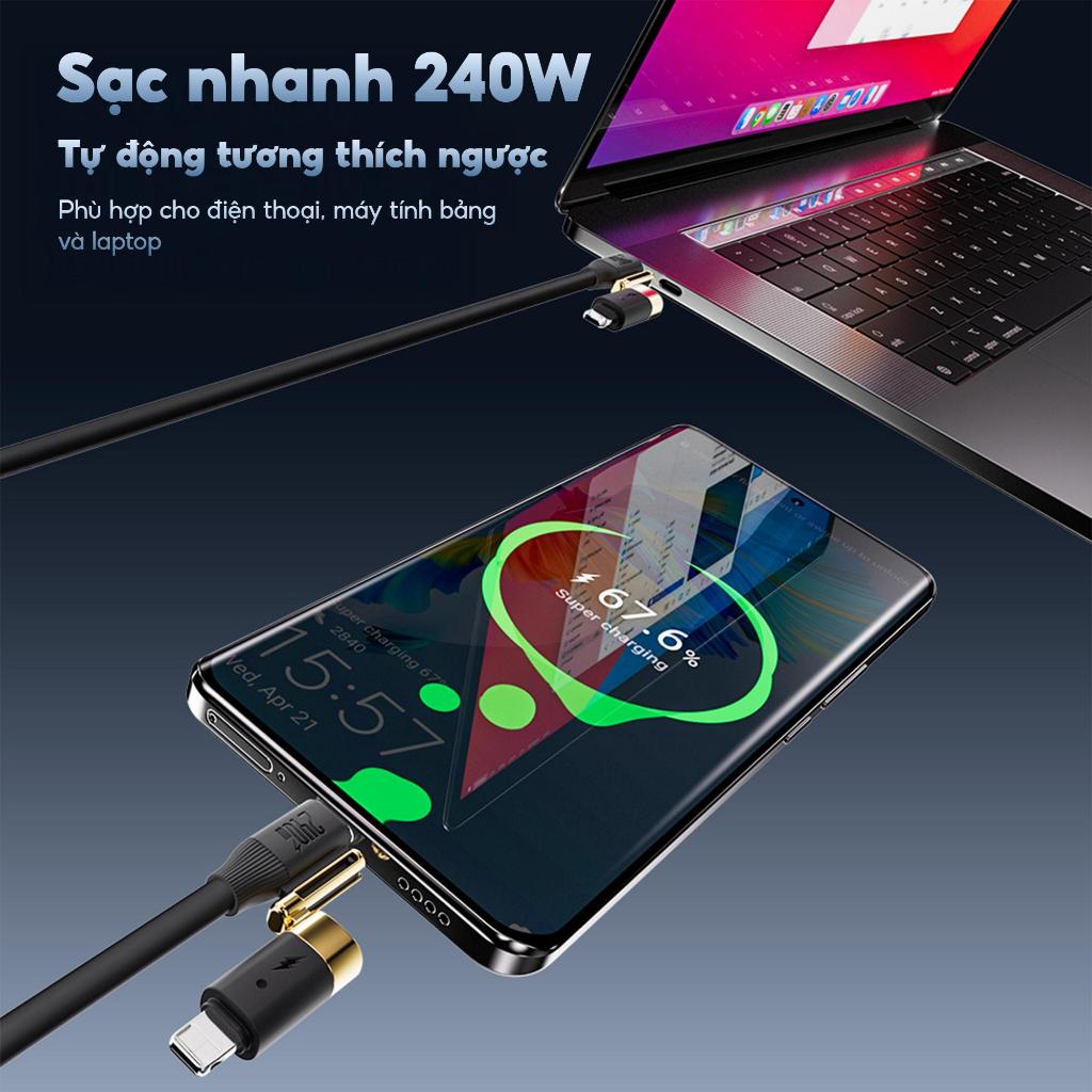 Dây Sạc Nhanh BC16 4in1 Công Suất 240W By Bonne TECHLONOGIQUE Chống Rối Sạc Điện Thoại & Máy Tính Bảo Hành 12 Tháng | BigBuy360 - bigbuy360.vn