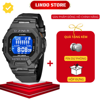 Đồng hồ điện tử nam thể thao chính hãng D-ZINER DZ8312 bền bỉ chống nước 30M kèm hộp thiếc