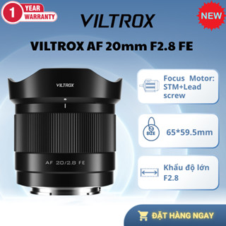 Ống Kính VILTROX AF 20/2.8 FE Full Frame Cho Máy Ảnh Sony E-mount - Hàng Chính Hãng / Bảo Hành 12 Tháng