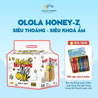  Bỉm đêm Olola Honey Z Hàn Quốc siêu thoáng siêu khoá ẩm cho bé 
