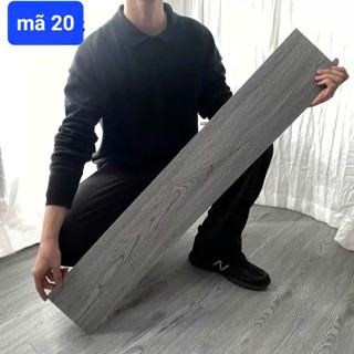  combo 14 Miếng lót Sàn Nhựa Giả Vân Gỗ Sẵn Keo lột ra dán Kích Thước 45,5x15,24cm 