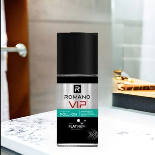 Lăn Khử Mùi Romano VIP Vision/Passion/Impress 50ml – Ngăn Mùi 24H, Hương Nước Hoa Nam Tính
