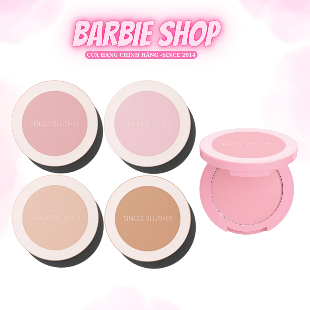 Phấn Má Hồng The Saem Saemmul Single Blusher [RD02 - CR03 - PK04 - RD03 - OR401 - CR07]