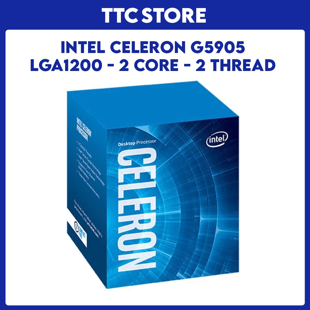 CPU Intel Celeron G5905 (Intel LGA1200 - 2 Core - 2 Thread - Base 3.5Ghz - Cache 4MB) - TTCSTORE