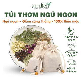  Túi thơm thảo dược giúp ngủ ngon giảm căng thẳng khử mùi thơm phòng Thảo mộc An Diên 