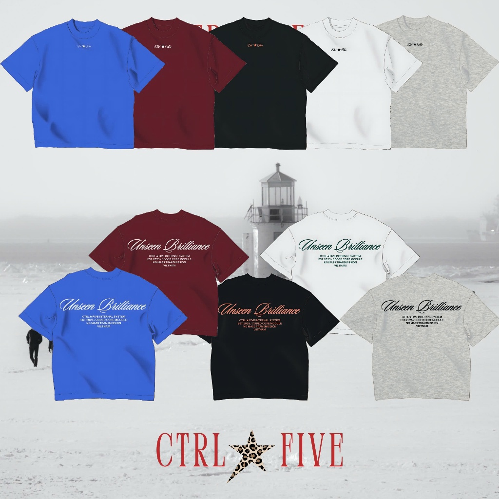 Áo Thun Local Brand CTRL FIVE Unseen Brilliance Form BOXY Vải Cotton 2 chiều 250gsm Unisex | BigBuy360 - bigbuy360.vn
