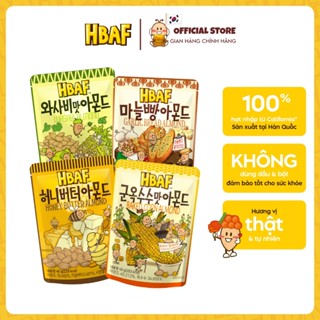 [GÓI LẺ 40G] Hạt Hạnh Nhân Tẩm Vị Mix Nhiều Vị HBAF Hàn Quốc 40G Ăn Vặt Tiện Lợi Dinh Dưỡng