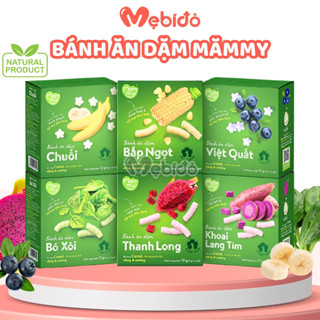 Bánh Ăn Dặm Cho Bé Bánh Gạo Hữu Cơ Mămmy Vị Hoa Quả Rau Củ Cá Tuyết Sữa Chua Phô Mai - Shop Mẹ Bí Đỏ