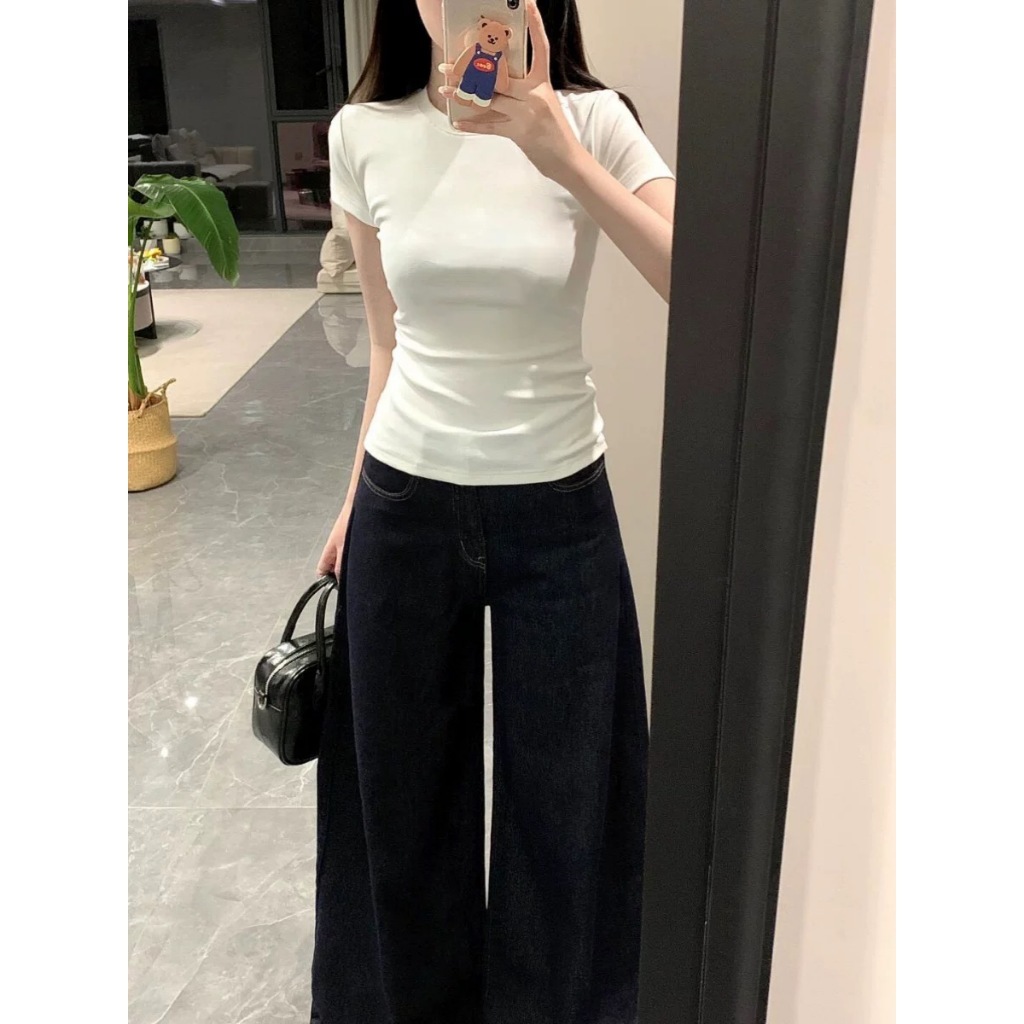 Áo thun ôm body cotton lông mịn co giãn Justdun B18 | BigBuy360 - bigbuy360.vn