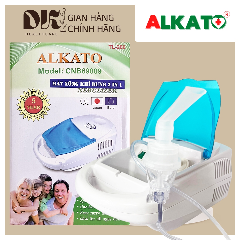 Máy xông khí dung và hút mũi ALKATO TL-200 - Dòng chuyên xông tích hợp hút 2 trong 1