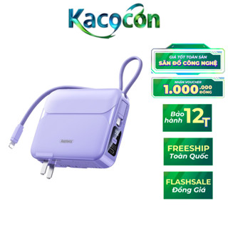 [HỎA TỐC HCM] Sạc dự phòng REMAX RPP 553 tích hợp 2 dây sạc nhanh và củ sạc dung lượng 20000mah sạc nhanh 27w