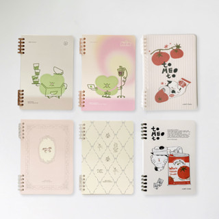 Sổ còng thay được giấy sổ tay A5 binder sổ lò xo làm planner vở học sinh Crabit Tomeoto Collection