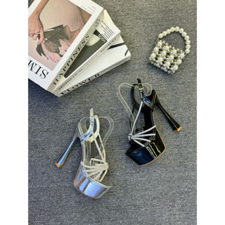 Giày cao gót 15 phân love begins quai xoàn thắt sang chảnh mã 06