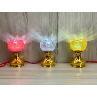 MỘT ĐÔI ĐÈN THỜ LED BÚP SEN ĐỔI MÀU